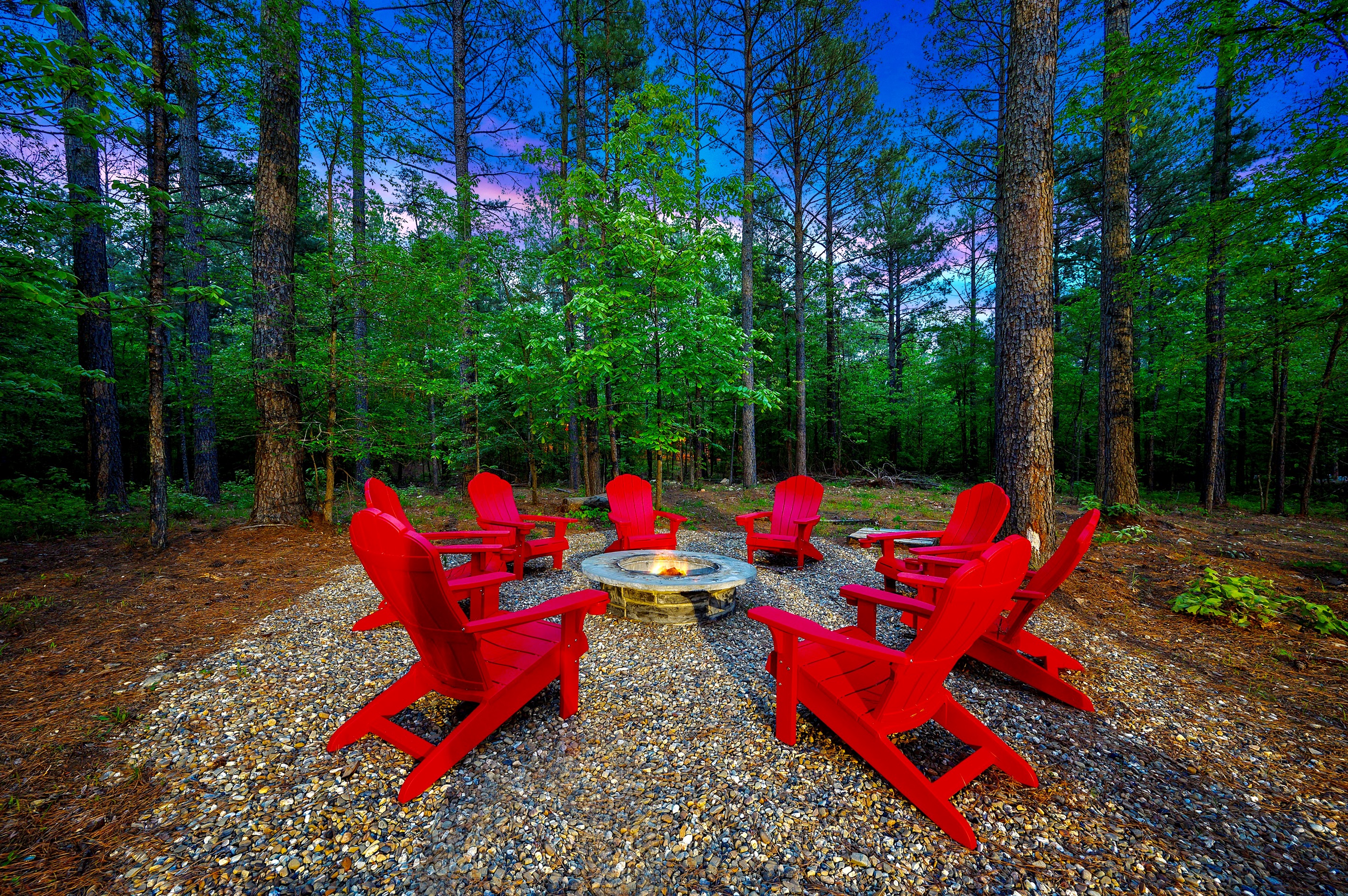 End the day around the firepit