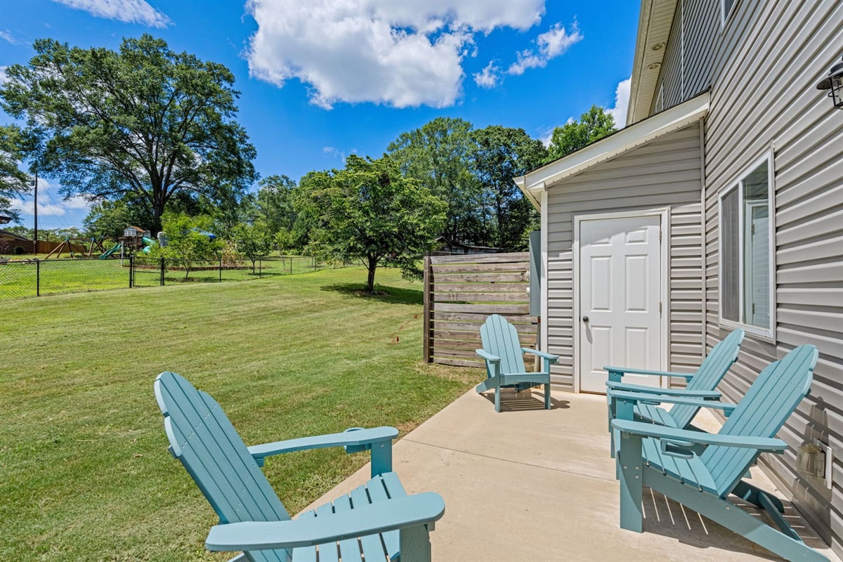 Private outdoor patio