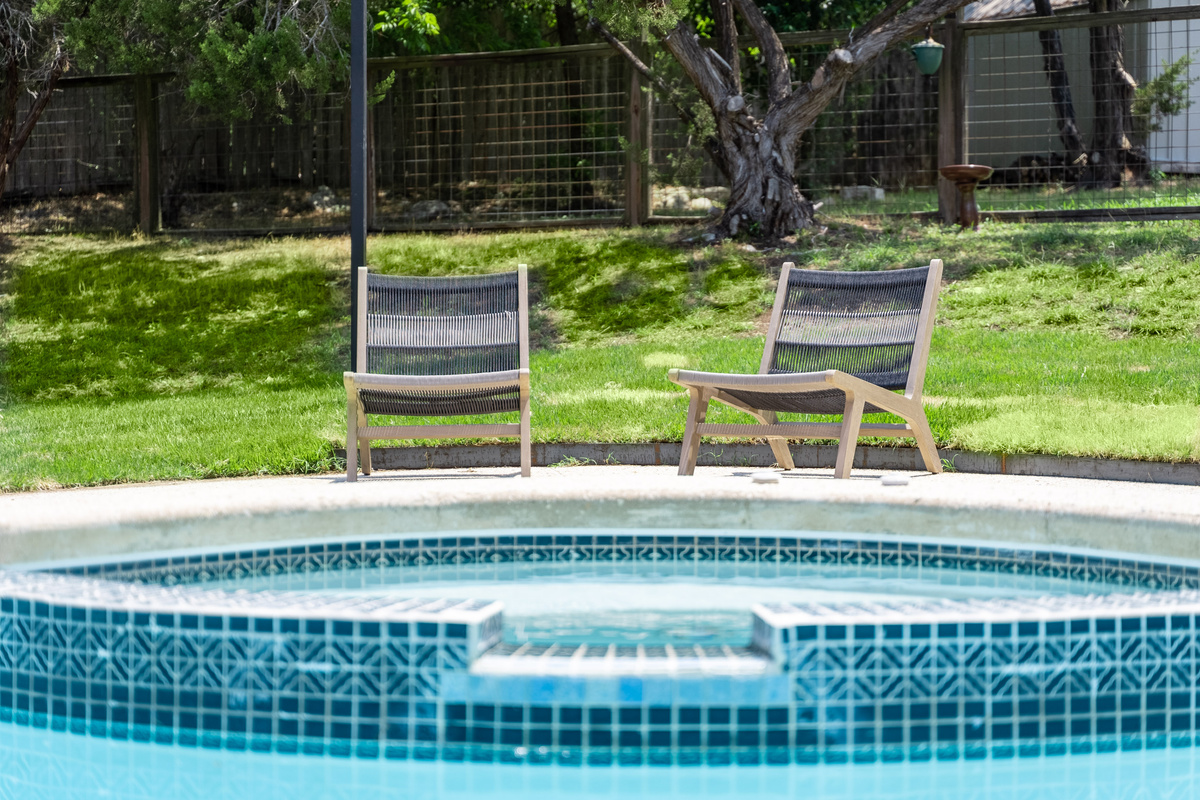 Unwind in the hot tub after a day of Hill Country sun.