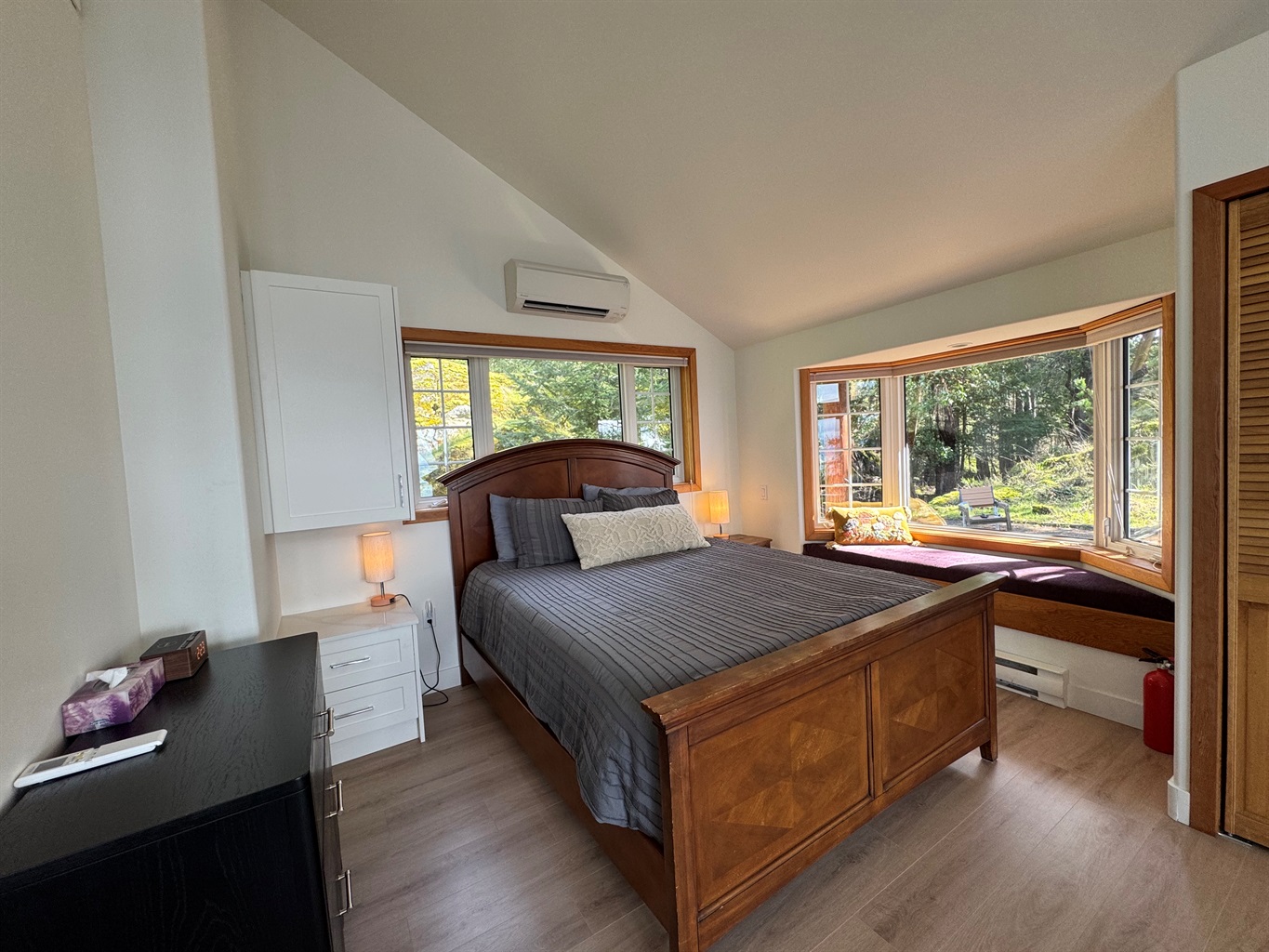 Queen Bed in Living