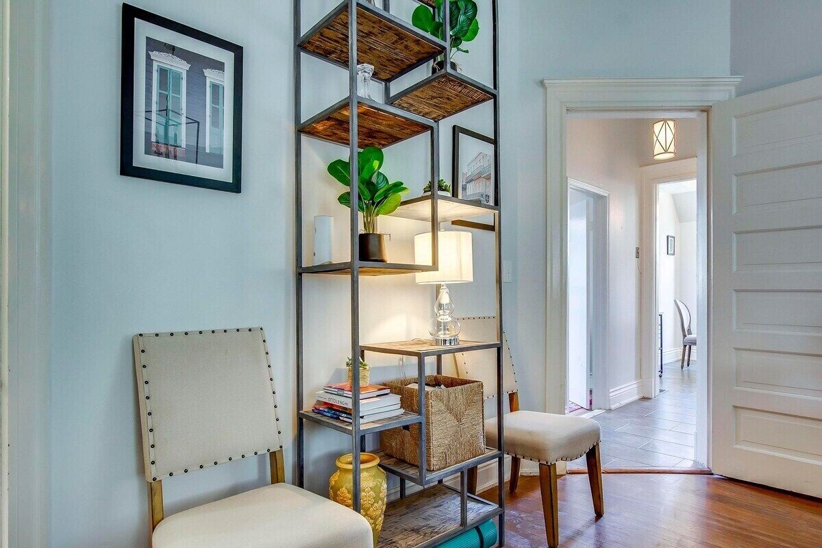 First Floor Living Room Open to King Suite