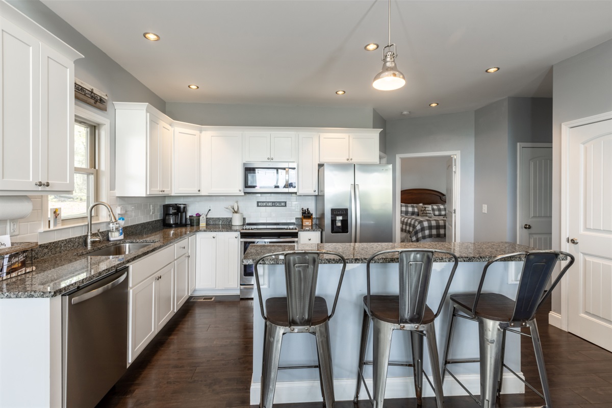 Fully stocked kitchen