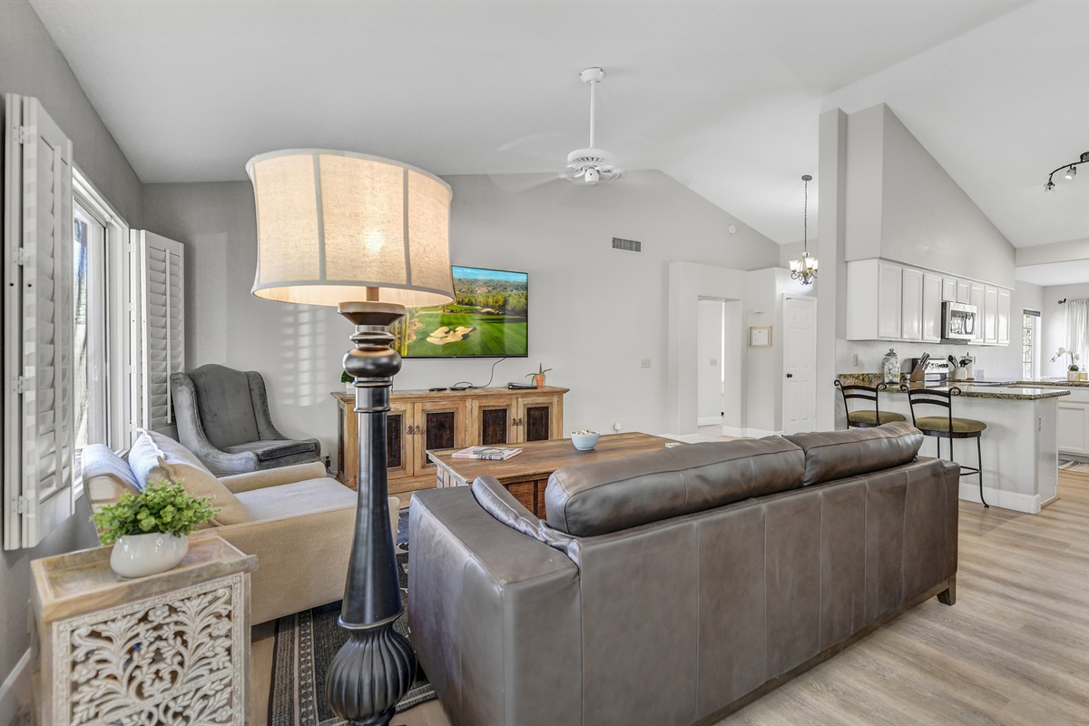 Great Room Opens to Kitche