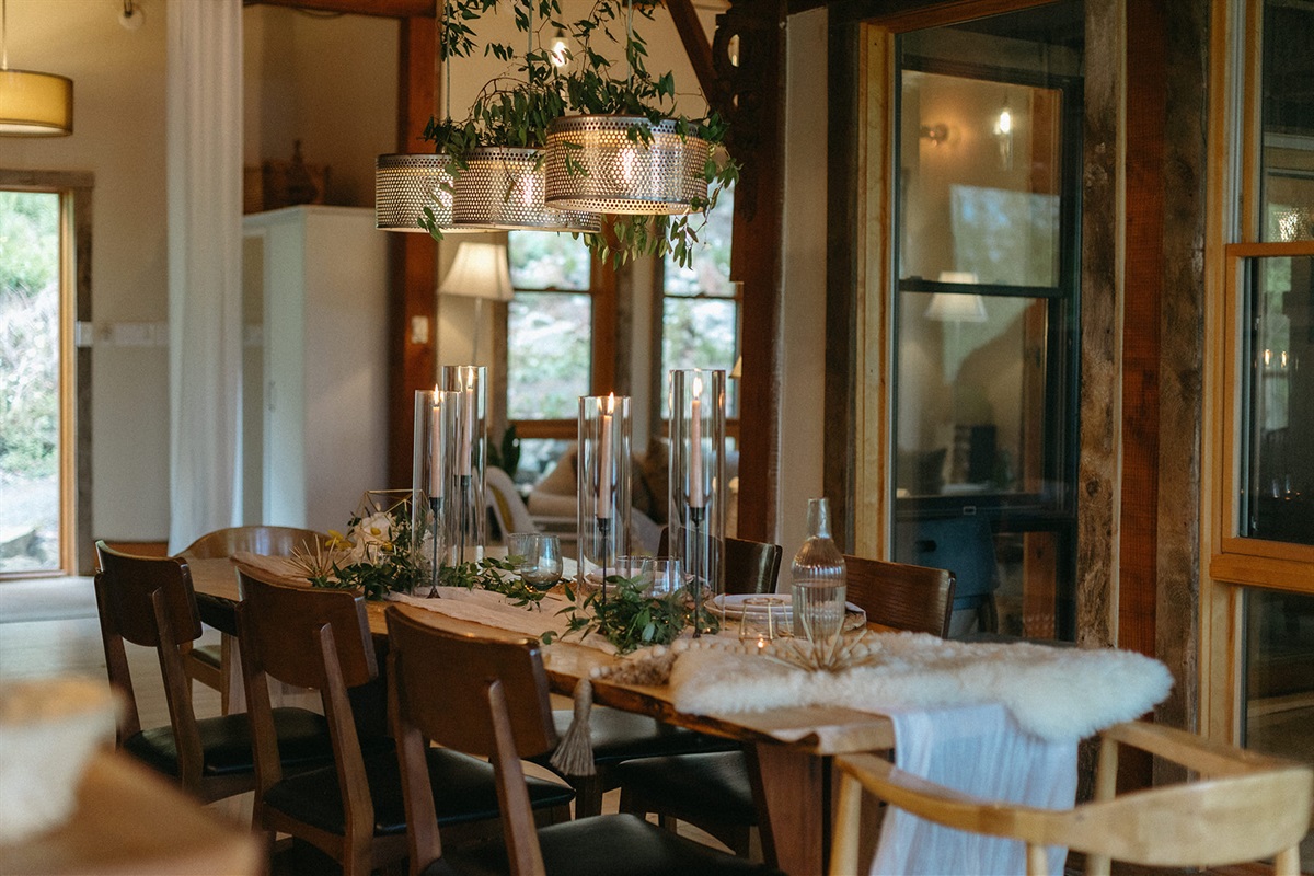 All decked out for a festive meal with friends and family