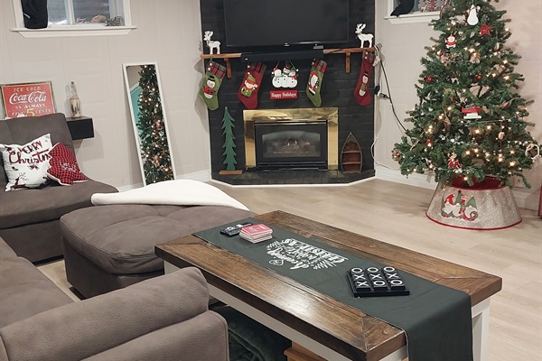 Stepping back in time for a cozy, classic Christmas by the fire