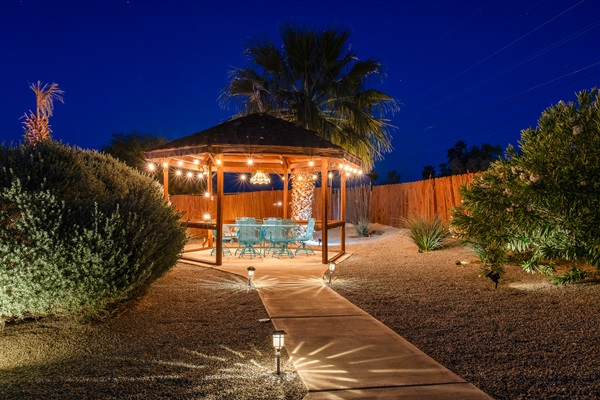 Gazebo at night
