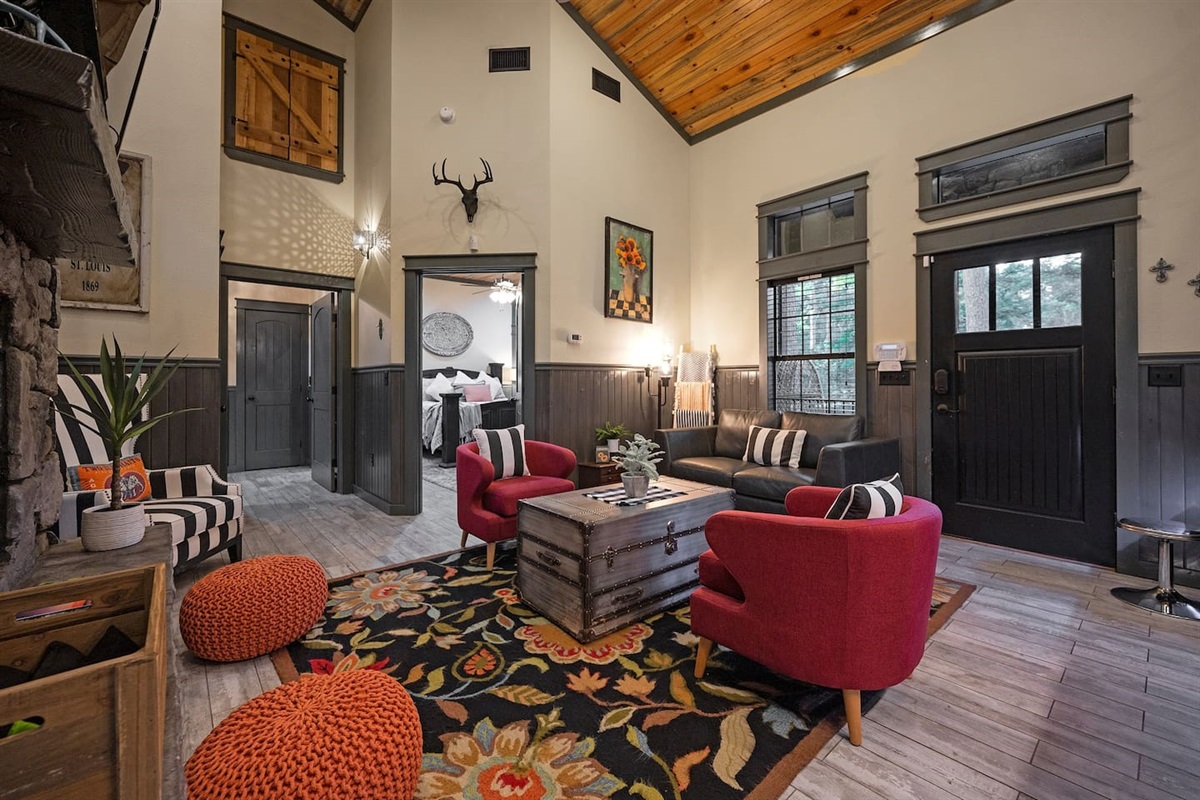 Soft lighting and elegant décor create the perfect spot to recharge after a day exploring.