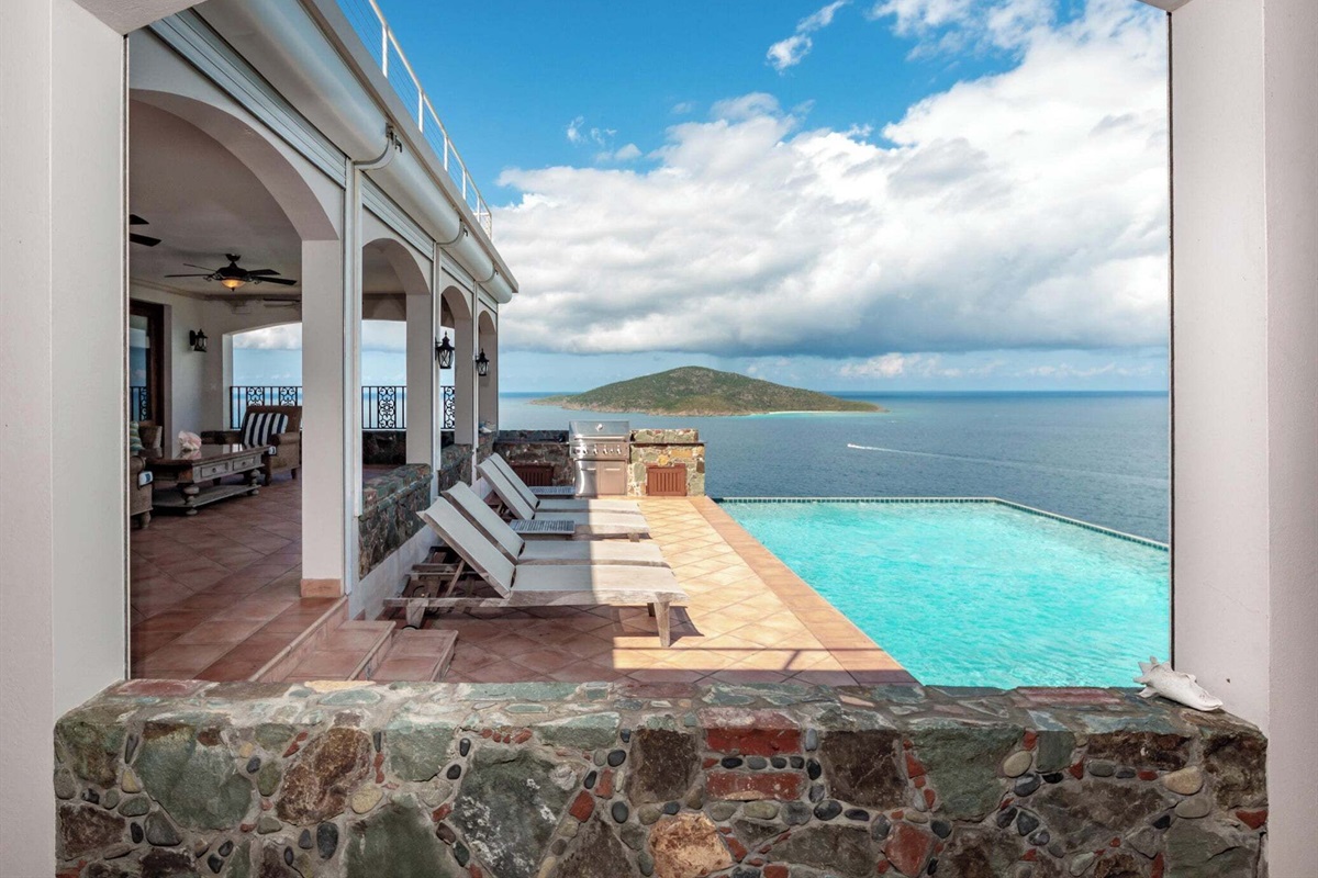 We've updated the loungers and squeezed one more in since this photo was taken. We just love it so much, we can't get rid of it.