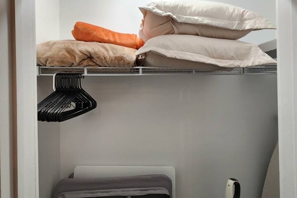 All rooms include extra pillows and blankets.