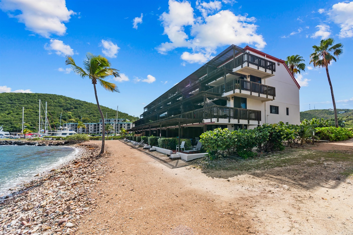 Direct access to the beach and ocean as soon as you leave your door