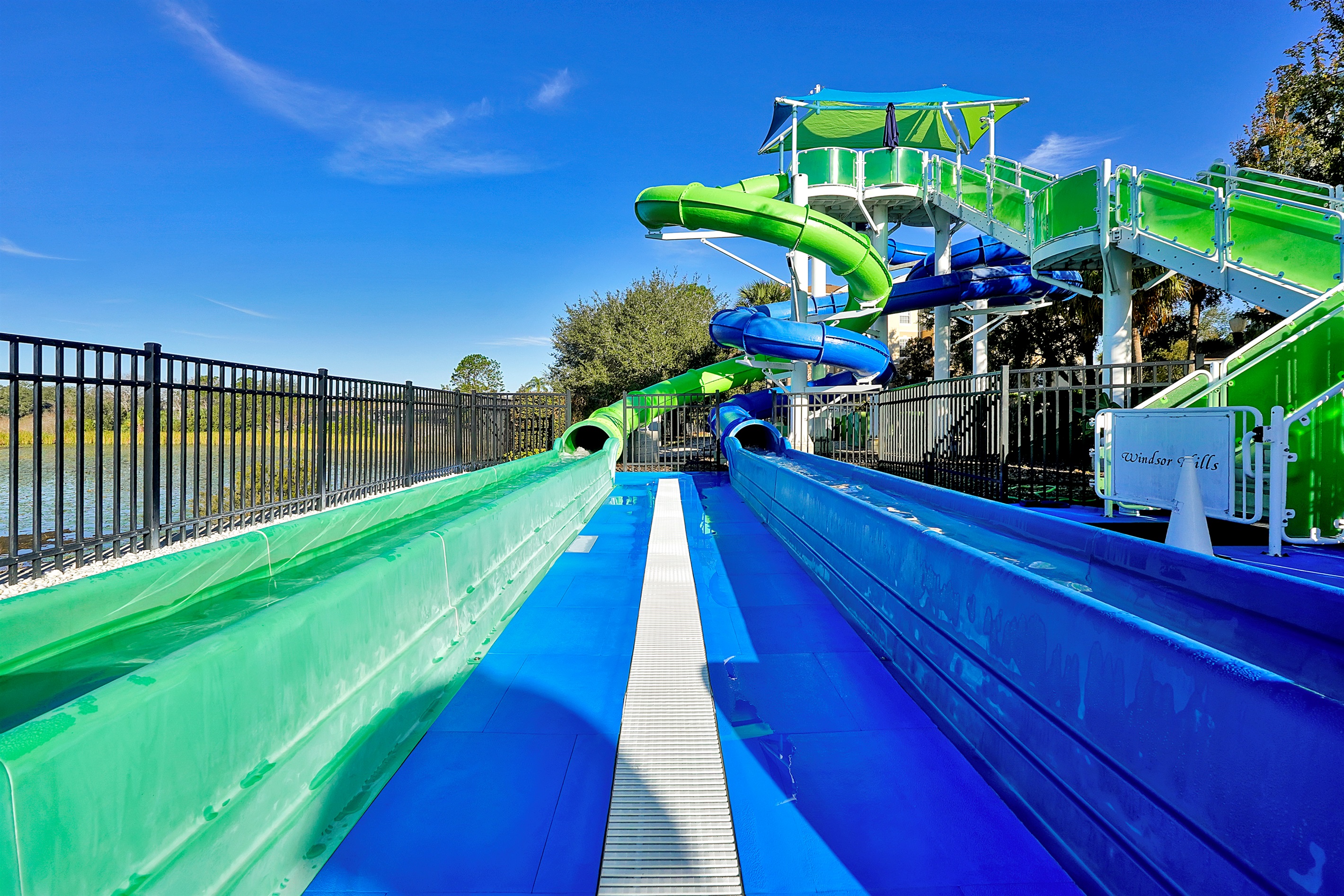 Race your friends or family down the dual slides – endless family fun awaits!