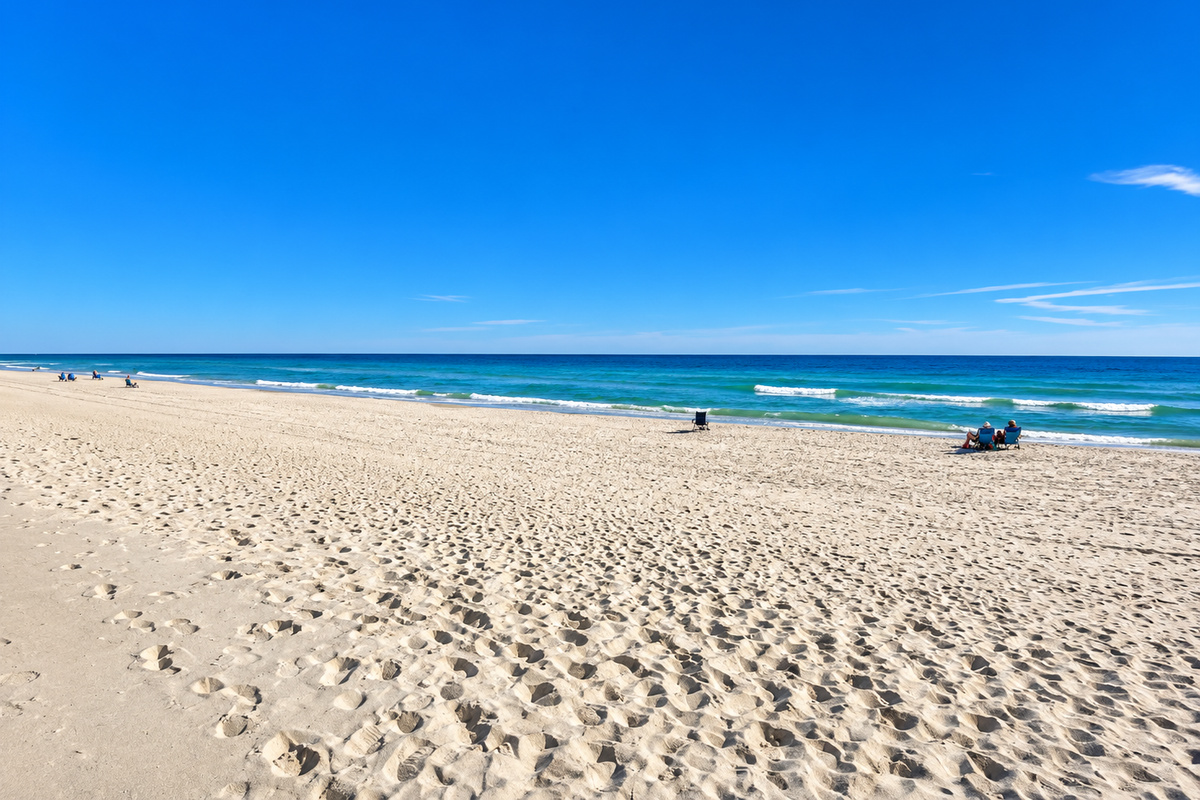 Here's what you're coming for...our beautiful beach!