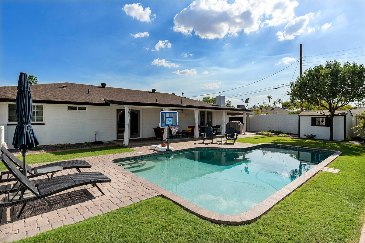 Relax with the family or friends. Green grass, trees, and fresh air.