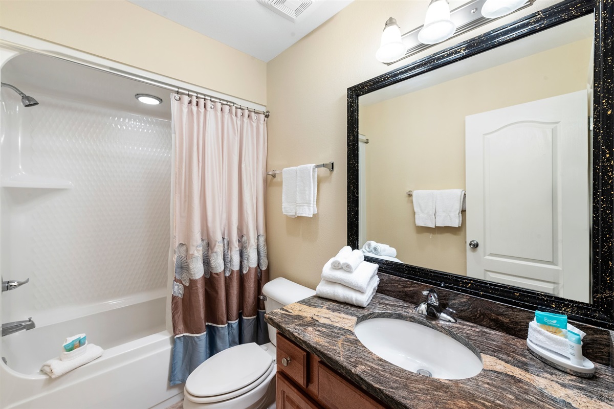 Bathroom with tub/shower combo