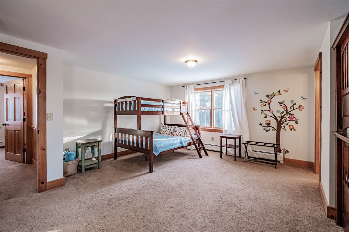 Plenty of sleeping space in the large bunk room.