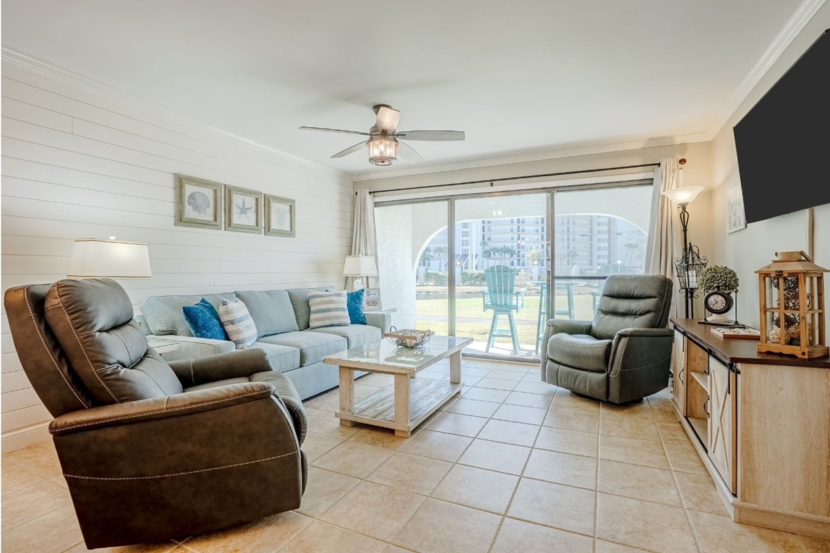 Kick back and relax in one of our recliners or on the new sleeper sofa