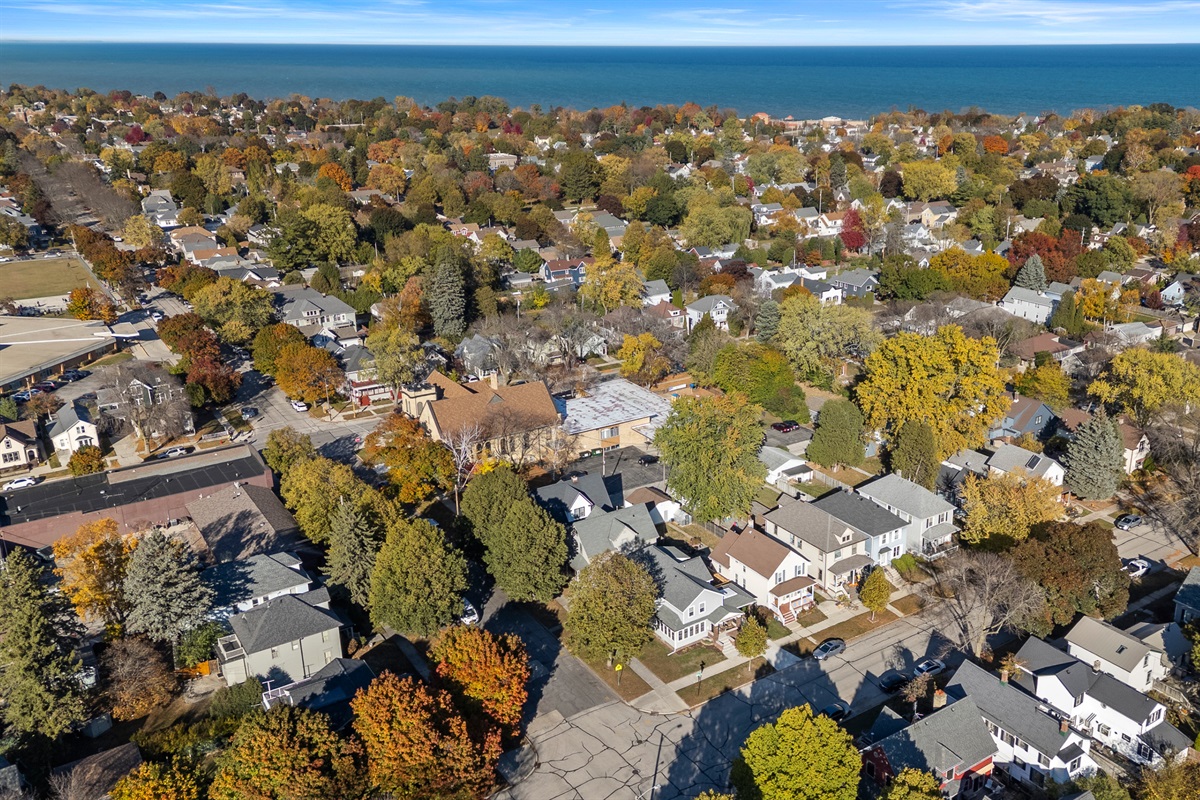Beautiful tree lined neighborhood.