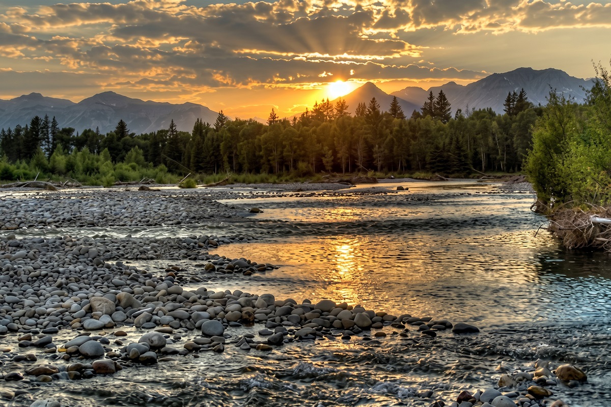 Day trips done right. Floating down the Teton River