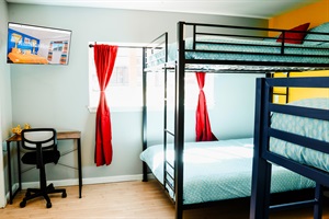 Revel in a snug retreat in our room with a double-sized bunk bed and a smart TV for your entertainment.