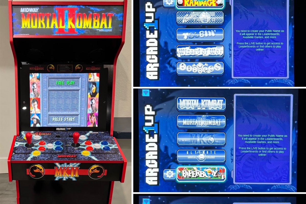 Arcade Machine with Two Joy Sticks & Online Gaming Option - Includes 14 Games