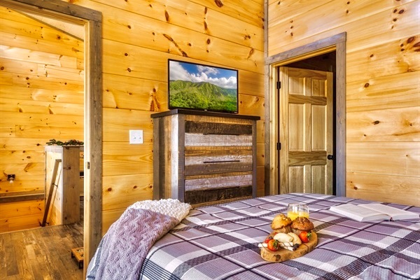 Master ensuite is located on the first floor next to the living space