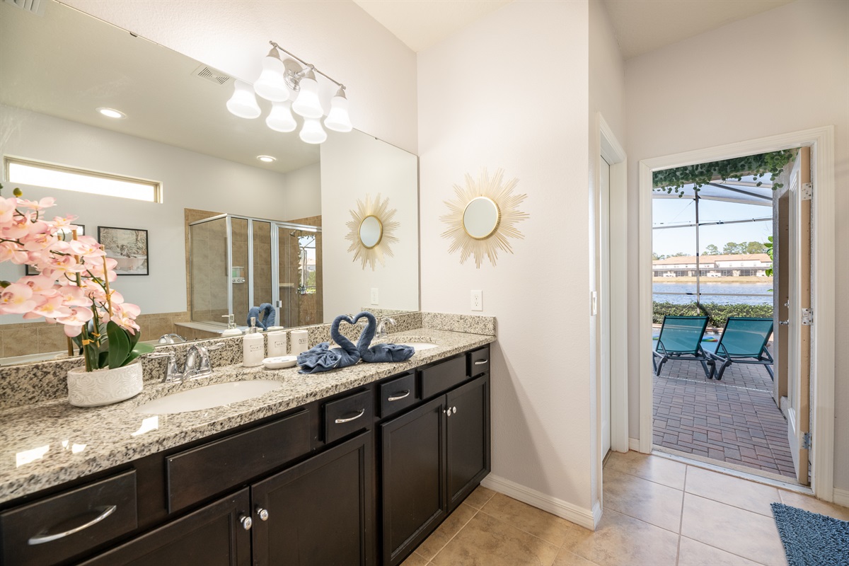 En-Suite bathroom for Master Suite 1 with double sinks