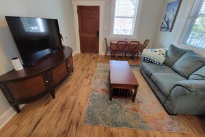 Living room with 55" Fire TV