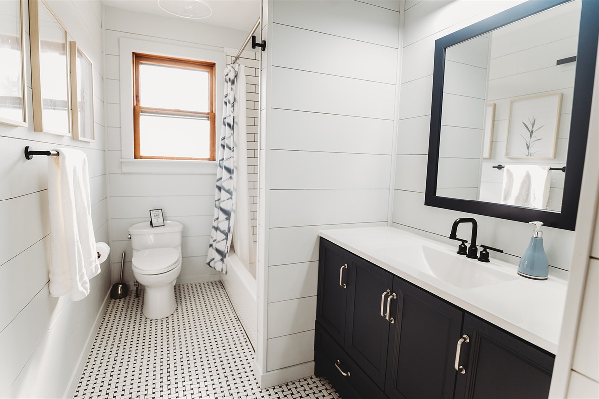Experience ultimate comfort with our extra plush towels and a full range of amenities-including soap, shampoo, conditioner, feminine products, toothbrushes, floss, Q-tips, and more-so you're covered if you forget anything.