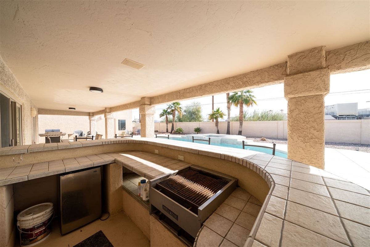 Backyard Patio BBQ Area