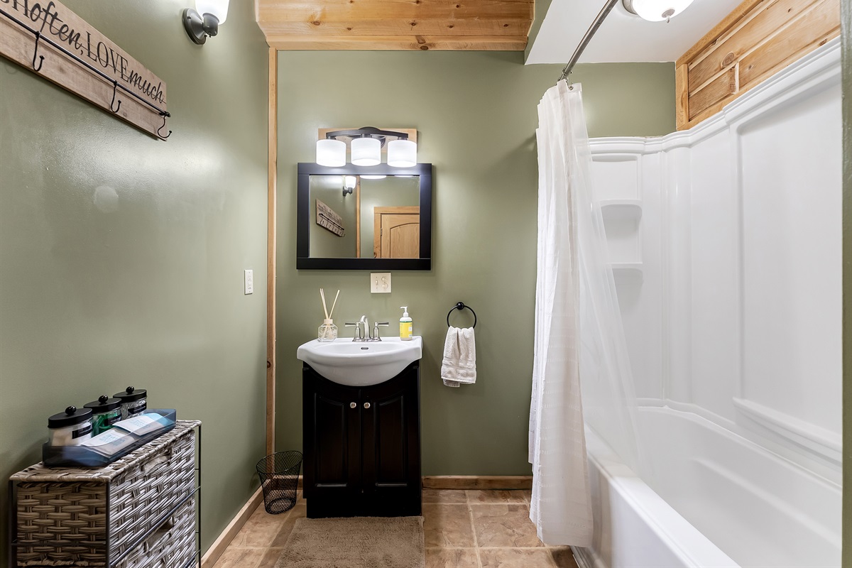 Full Bathroom off the kitchen.