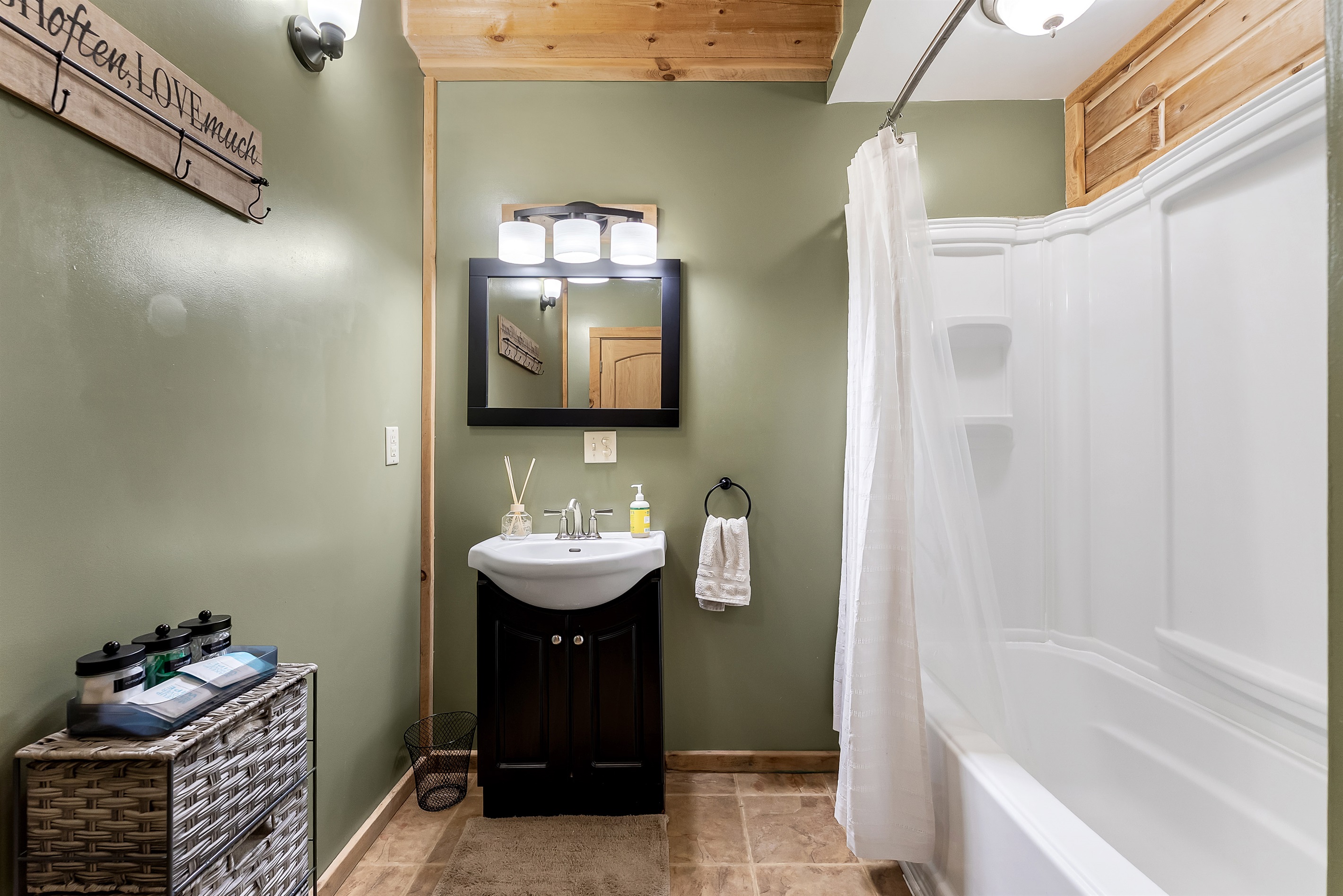 Full Bathroom off the kitchen.