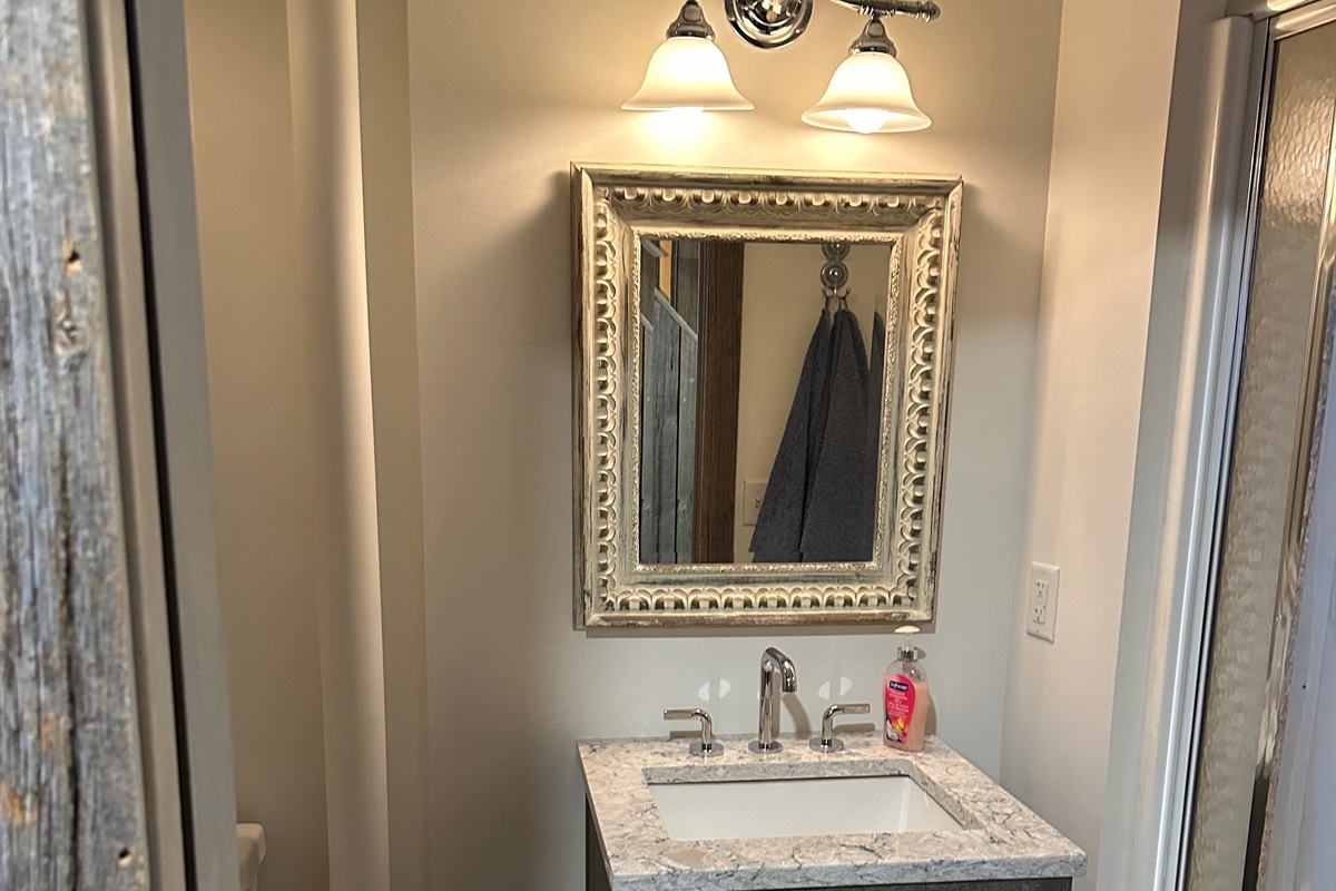 Lower level full bathroom