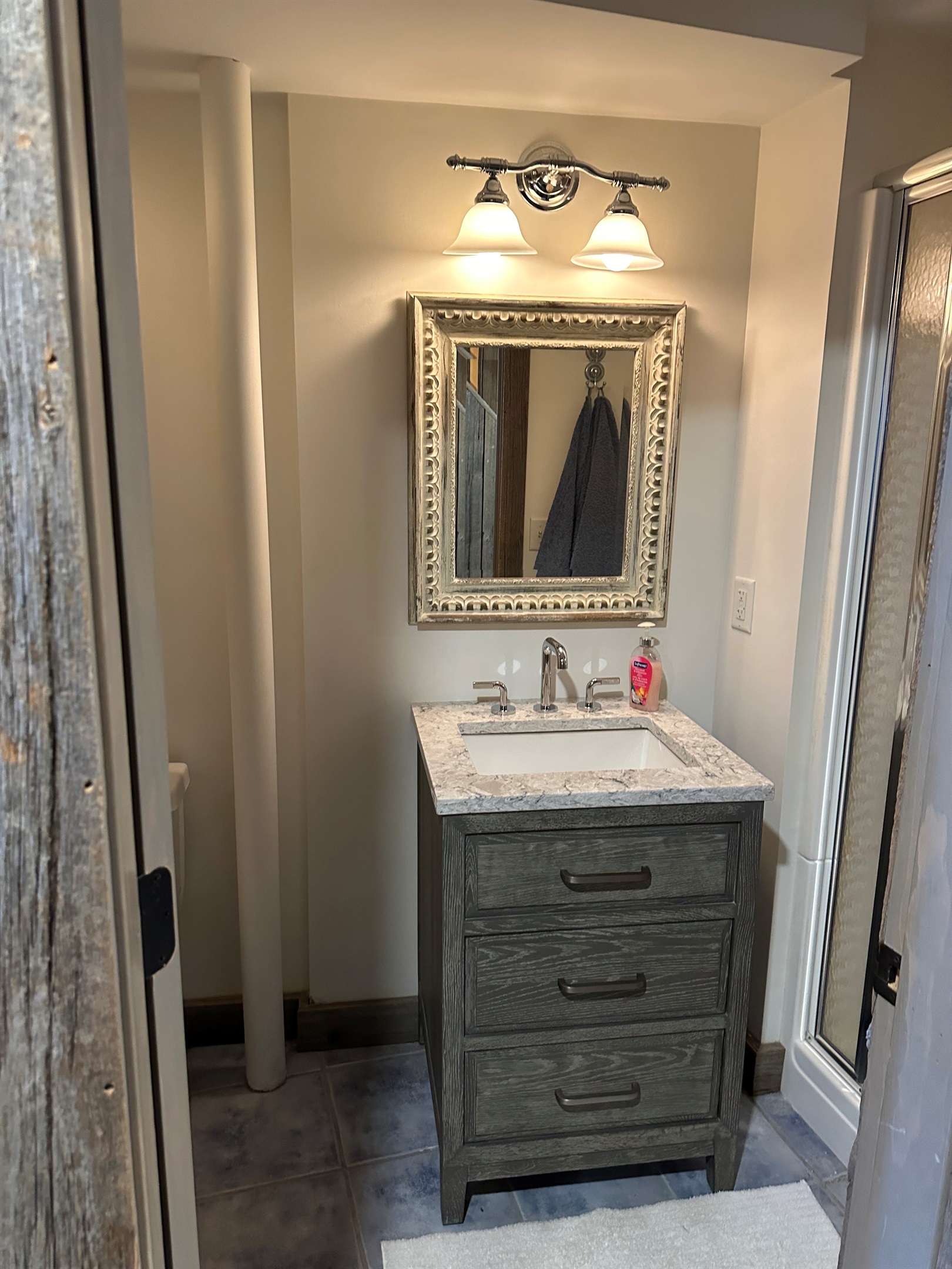Lower level full bathroom