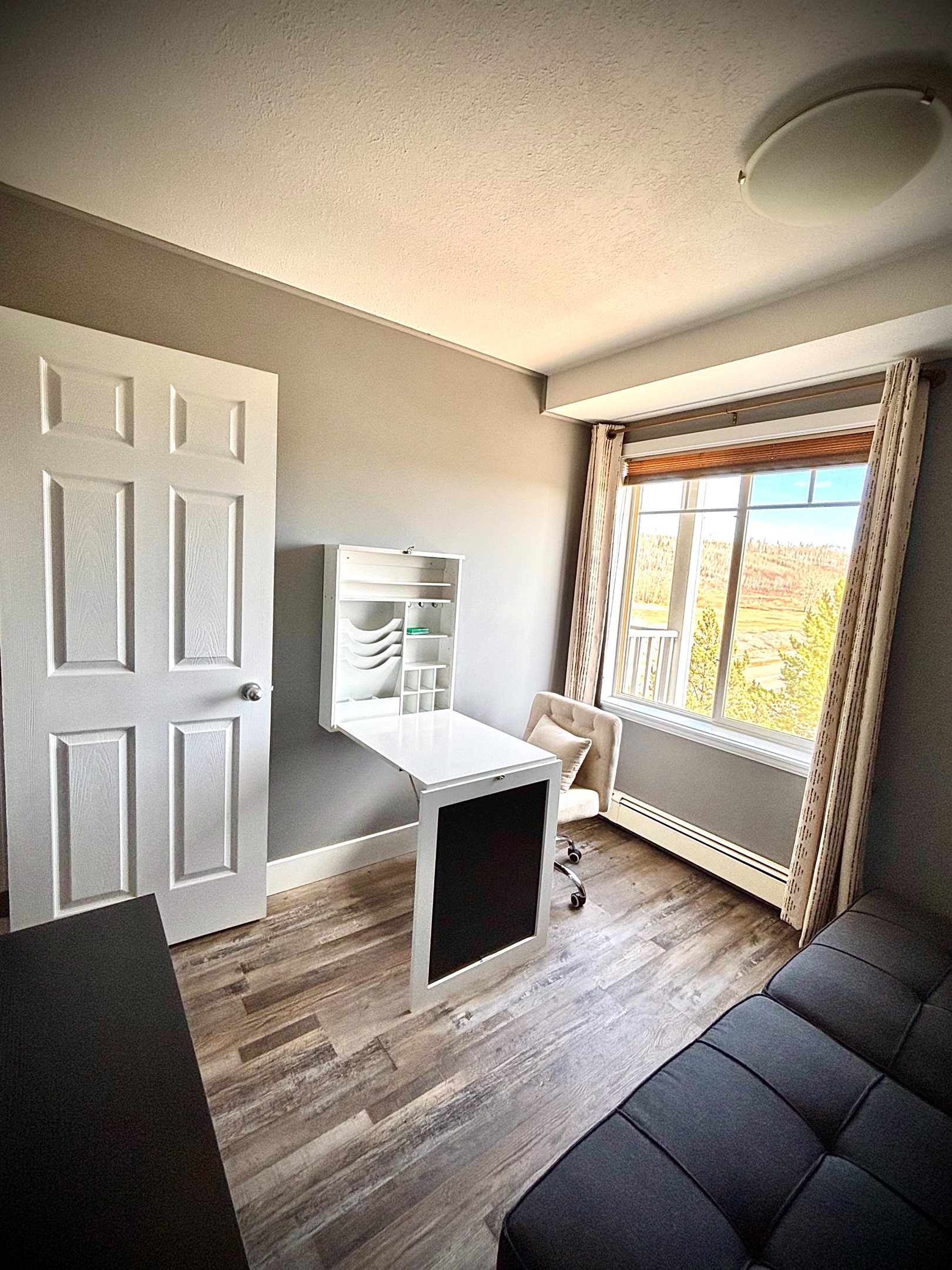 Bedroom 3/Office with fold-down desk and futon