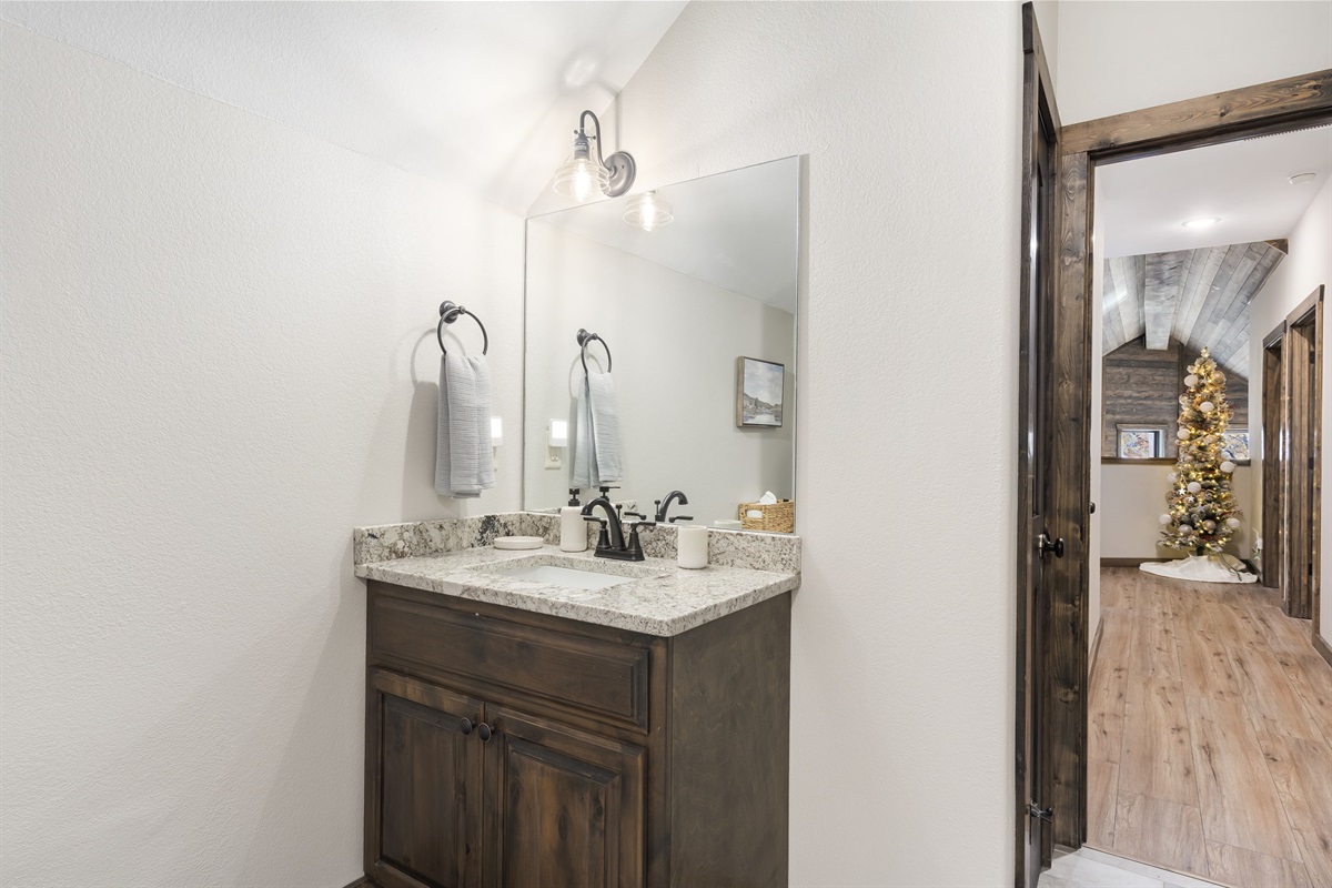 Upper level bathroom