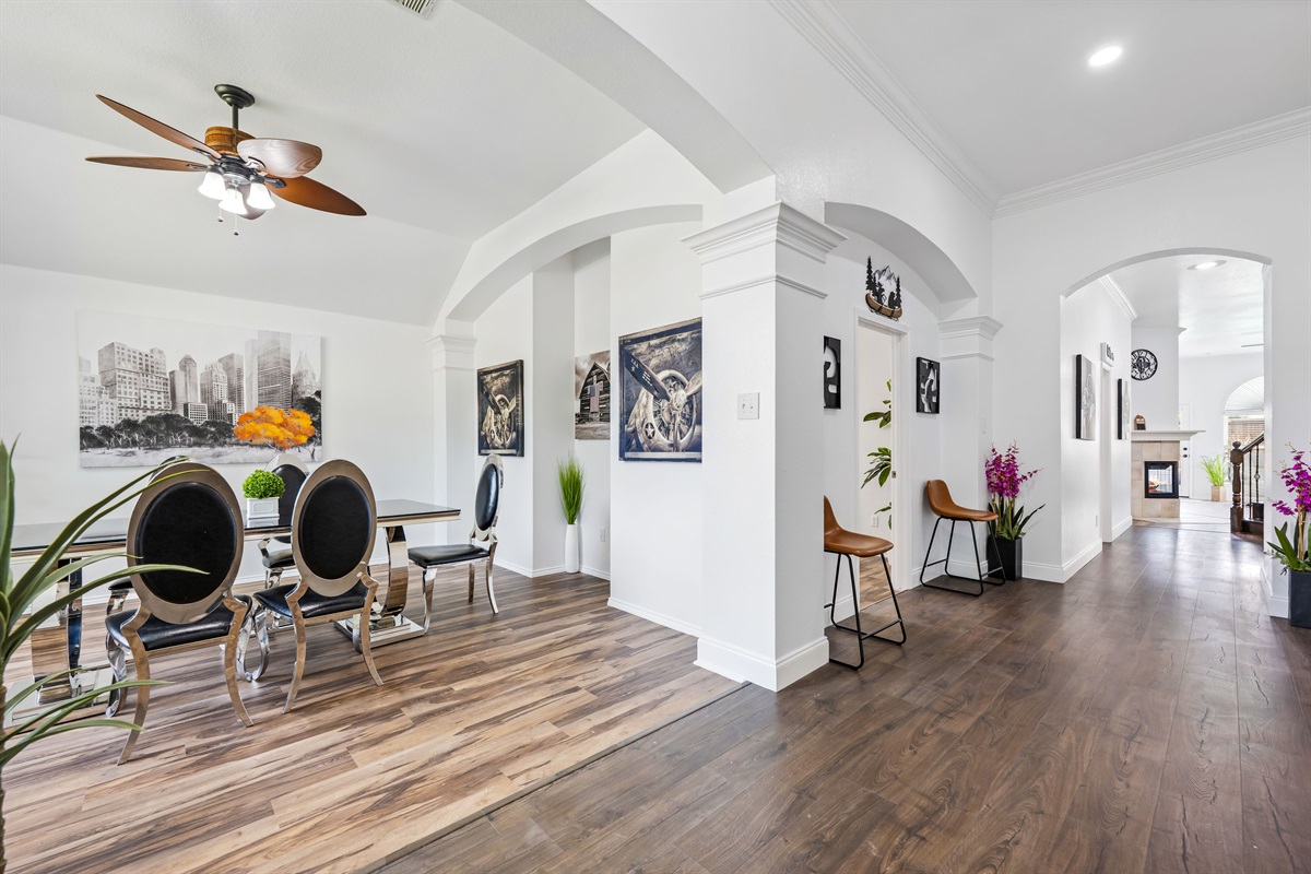 Spacious dining area - perfect for family meals and celebrations
