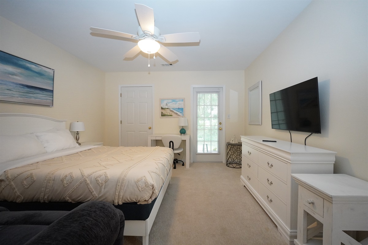 Private Access to Screened-In Porch in Master Bedroom
