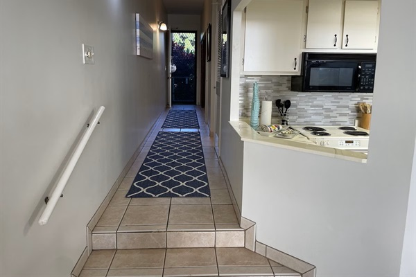 Looking towards the entry door