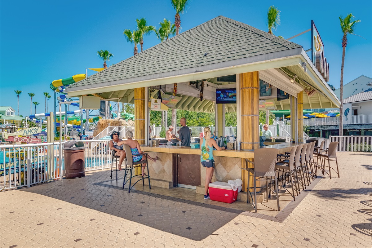 The Rum Shack provides poolside food and beverage service