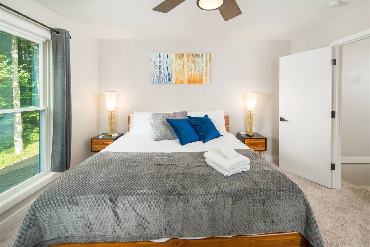 Unit 6: Bedroom #2 (King) Includes Roku TV (Hulu+, ESPN+, & Disney+)