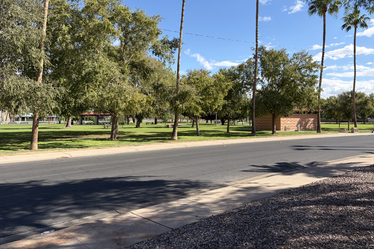 View of Hollis Park from your side yard.