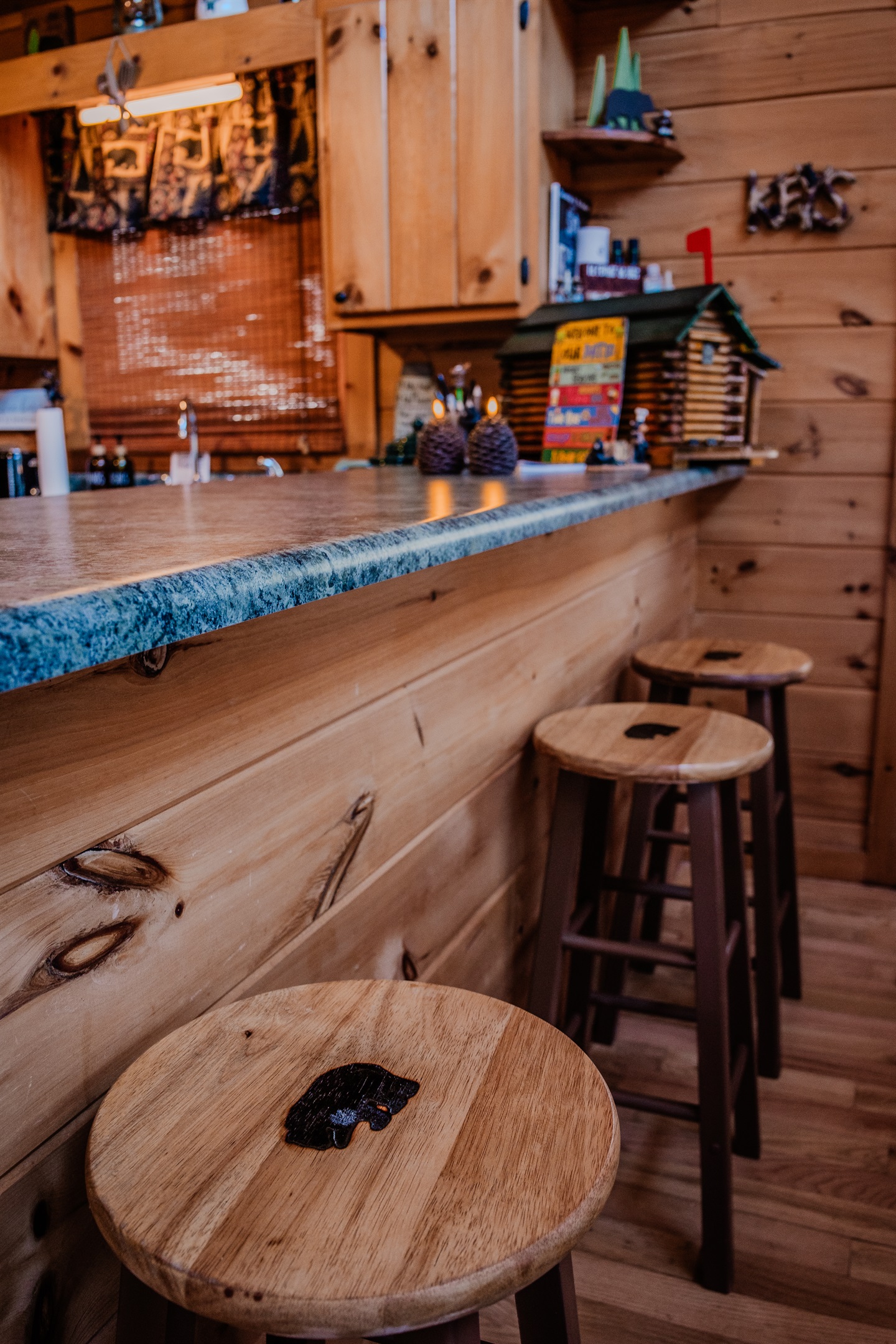 Well stocked kitchen so you can gather and enjoy cooking, meals, etc.