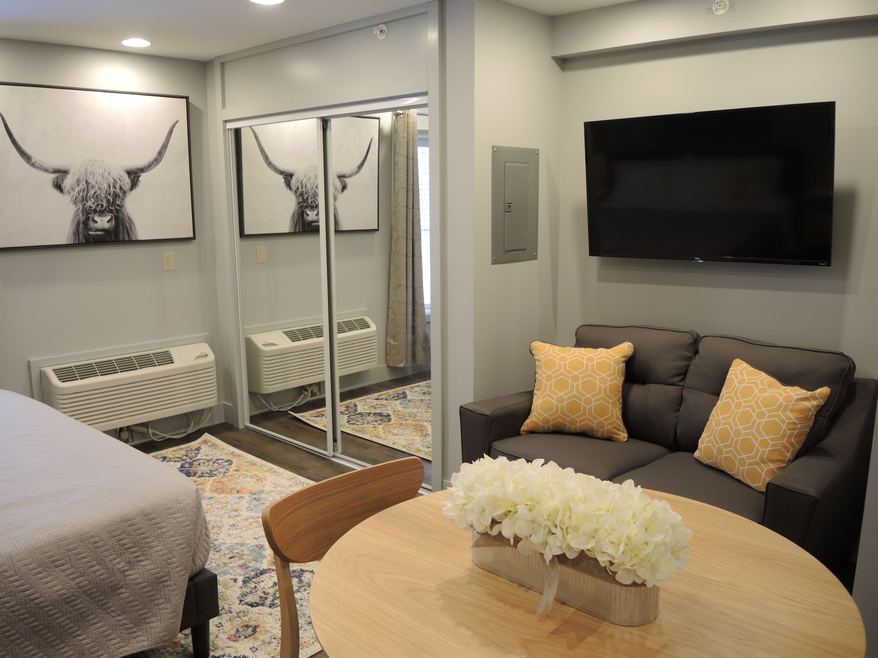 Creamery Apt 11 Seating & large screen TV