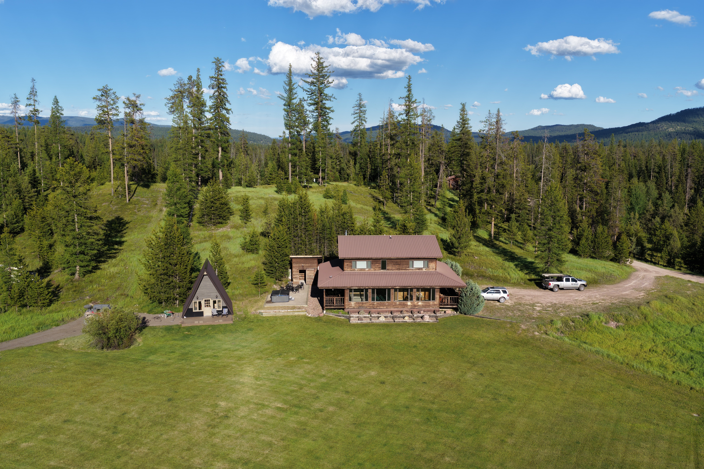 Have too many friends to fit? Book the little A-frame as well to sleep another 4.
