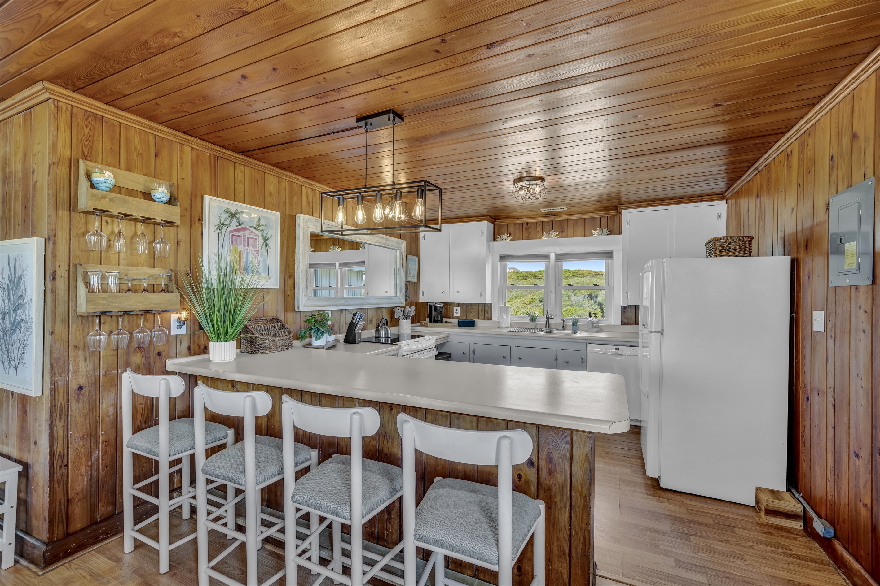 Upstairs kitchen/breakfast bar