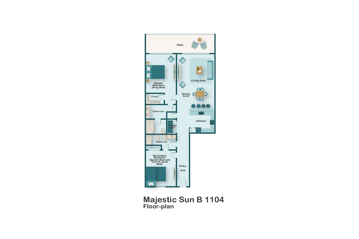 This 11th floor 2BR/2BA condo features Gulf views from the living space and the master bedroom, tile flooring, lots of new furniture, and is well stocked for your visit!