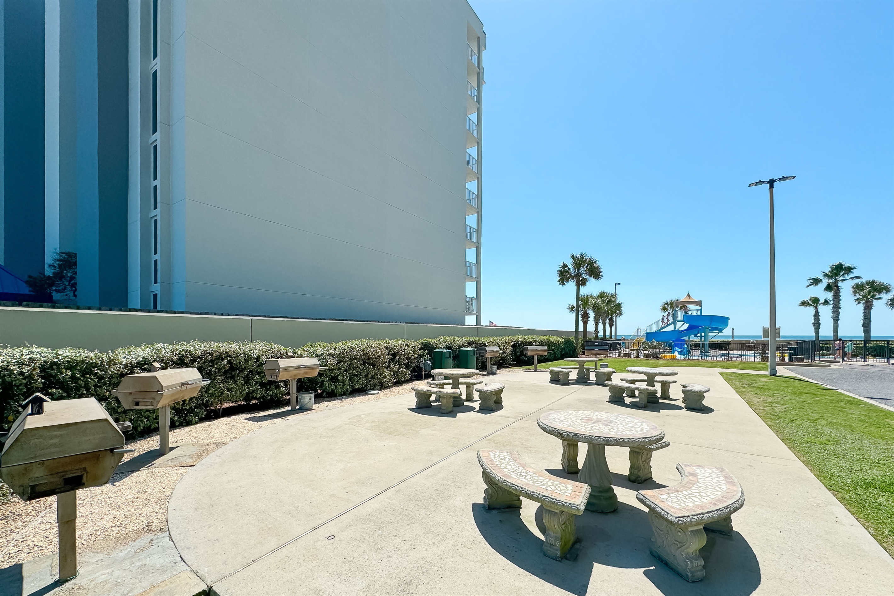 Gather with friends and family at our outdoor grilling station.  A perfect spot for casual meals and good company.