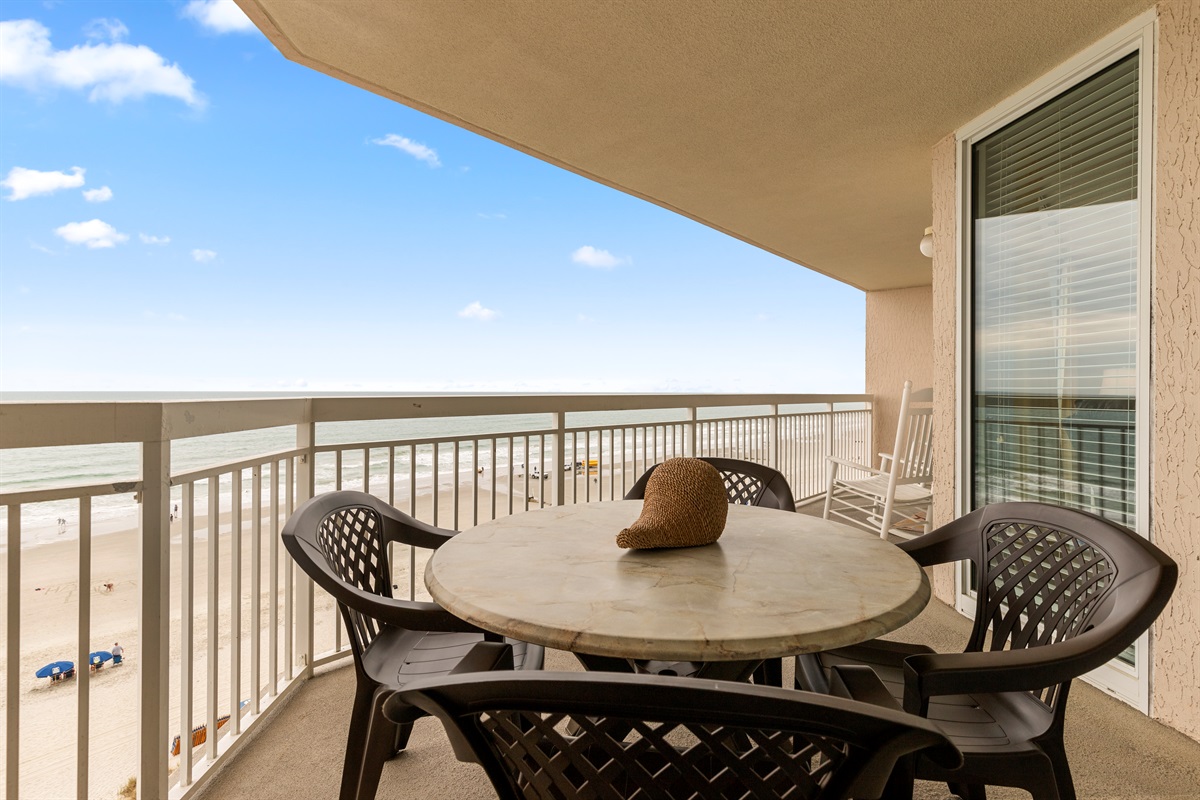 Oceanfront Balcony off the Main Bedroom