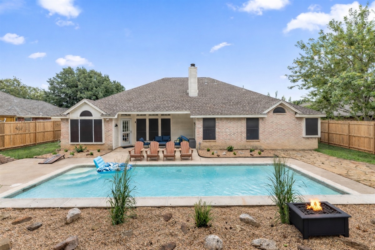 Sparkling Pool – Your private backyard oasis.