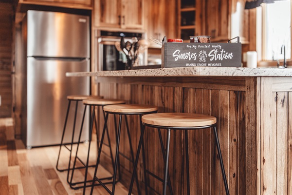 Make S'More Memories with our S'mores Kit Provided to All of our Guests